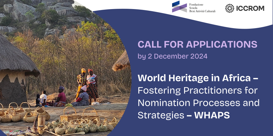 Call for applications for a Forum and Mentoring Programme: ‘World Heritage in Africa – Fostering practitioners for nomination processes and strategies (WHAPS)’