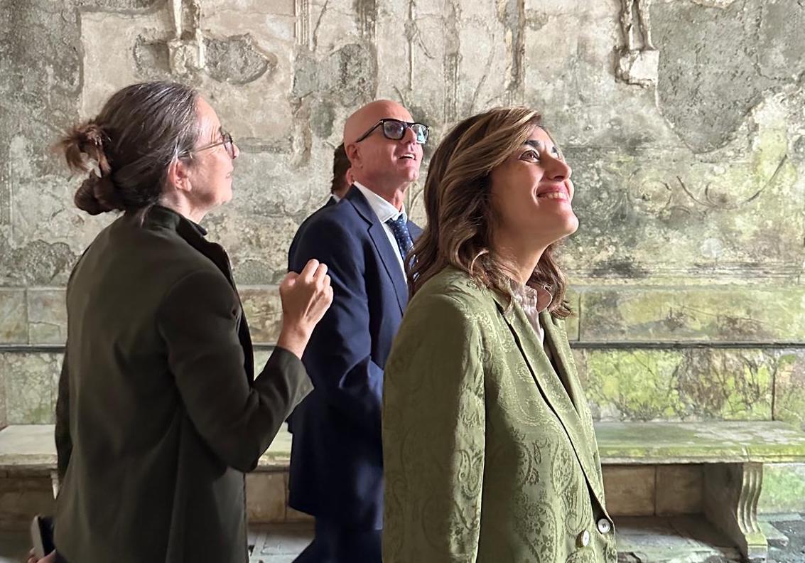 ICCROM Director-General and the Ambassador of the U.S. Mission to the United Nations Agencies visit Herculaneum Archaeological Park 