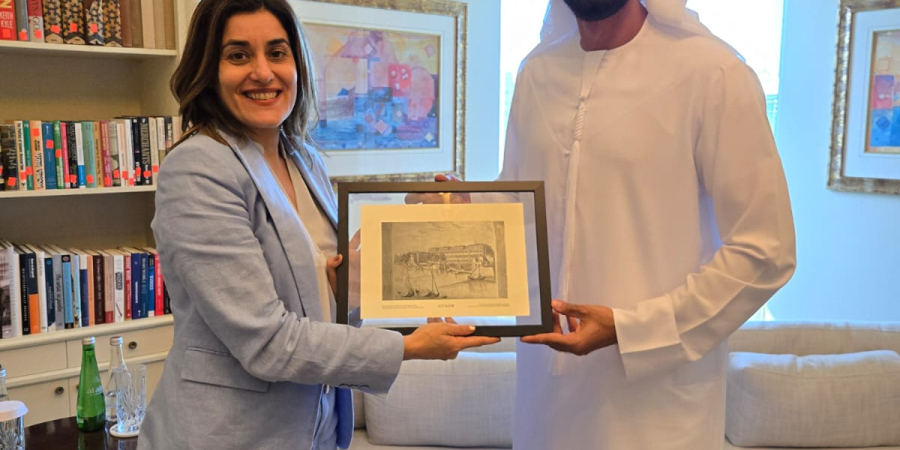 On 26 November 2024, ICCROM’s Director-General, Aruna Francesca Maria Gujral, met with H.E. Sheikh Salem bin Khalid Al Qassimi, Minister of Culture of the United Arab Emirates, at the Ministry's headquarters in Abu Dhabi.