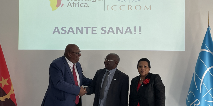 Visite du ministre de la Culture et du Tourisme et de l'ambassadrice d'Angola 