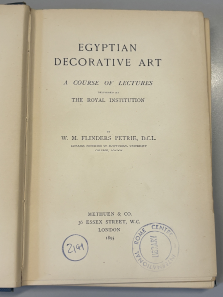 Egyptian Decorative Art: A Course of Lectures