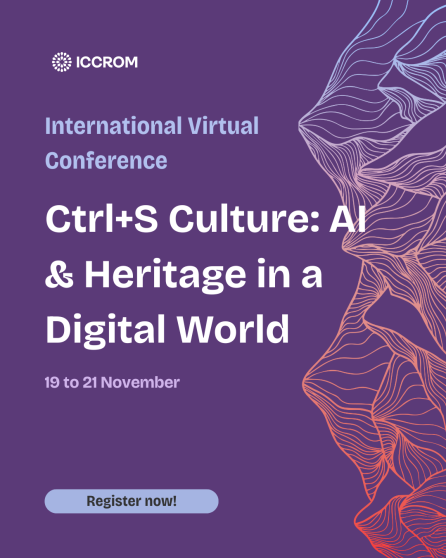 Ctrl+S Culture: AI and Heritage Virtual Conference 19 to 21 November