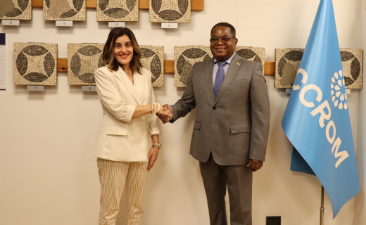 On 3 July, ICCROM Director-General had the honour of receiving the visit of H.E. Ambassador Santos Alvaro, the Ambassador of Mozambique to Italy to ICCROM’s Headquarters.